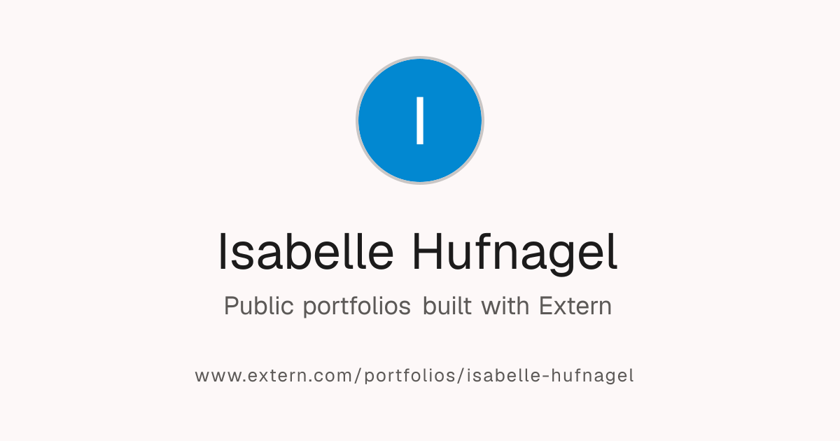 Isabelle Hufnagel | Finance grad building startup investing skills ...